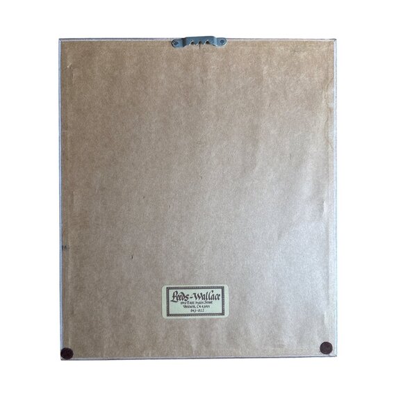 Barbara Lavallee Follow The Leader 1984 Matted Framed Print 5" X 6" Alaskian Vil - Picture 6 of 6